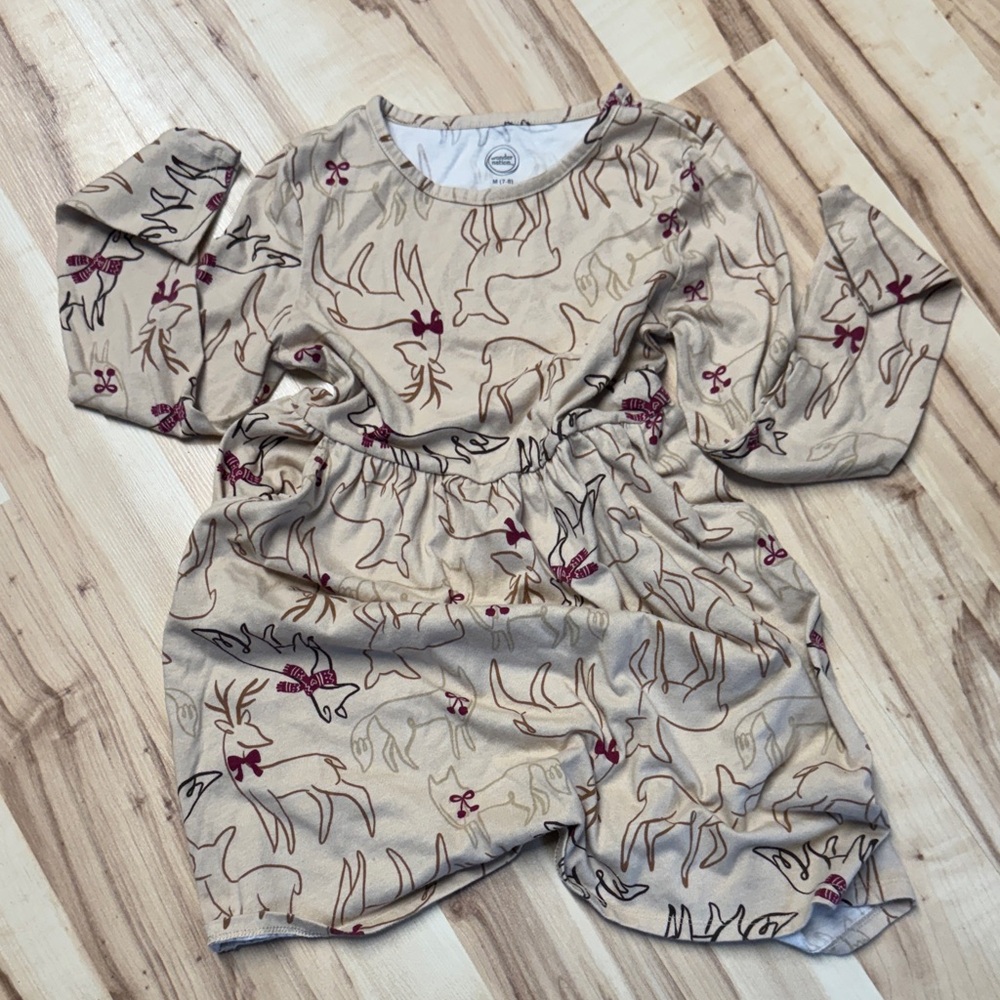 Wonder Nation Beige Printed Kids Romper with Subtle Accent Motifs
